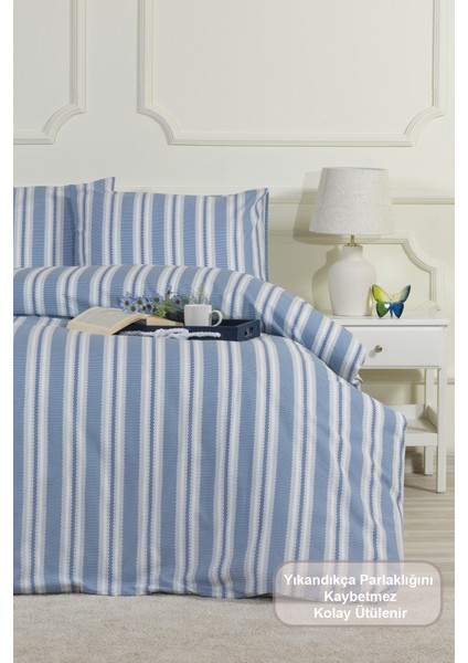 Scatt Nevresim Takımı Tek Kişilik Lastikli Çarşaf (160X220 Cm) Mavi fiyatları