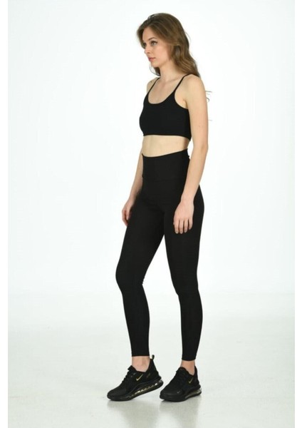 Sporcu Yüksek Bel Tayt