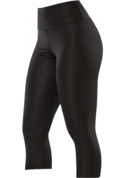 Dalgıç Diz Altı Kapri Tayt Siyah 4102