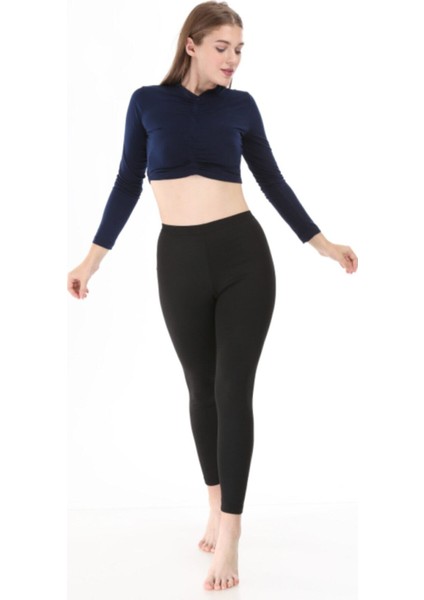 Kadın Siyah Termal Tayt