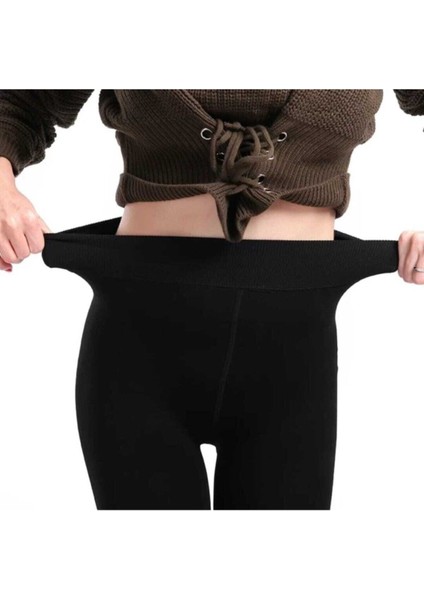 Kadın Siyah Peluş Tayt fiyatları