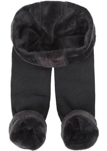 Termal Peluş Tayt Siyah modelleri