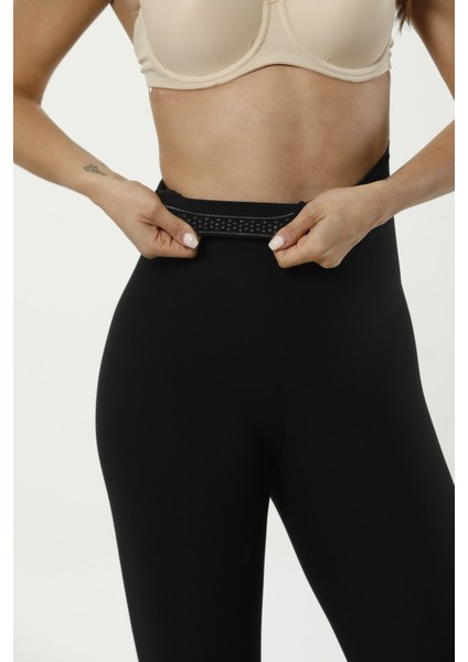 Diz Yapmayan Lazer Kesim Yüksek Bel Korseli Kadın Tayt(Iki Beden Küçültür) fırsatları