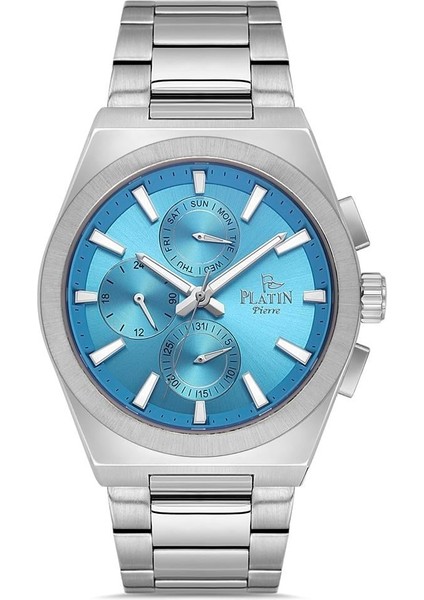 PL-1084GA-A15 Çelik Kordon Fonksiyonları Aktif Erkek Kol Saati