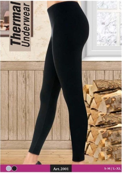 Kota Siyah Termal Kadın Tayt