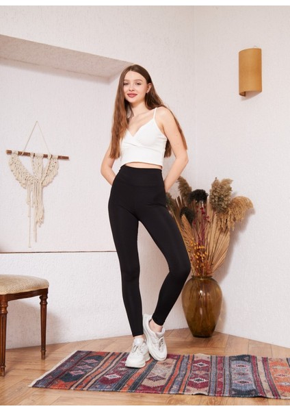 Kadın Yüksek Bel Şardonlu Toparlayıcı Sıkılastırıcı Tayt fiyatları