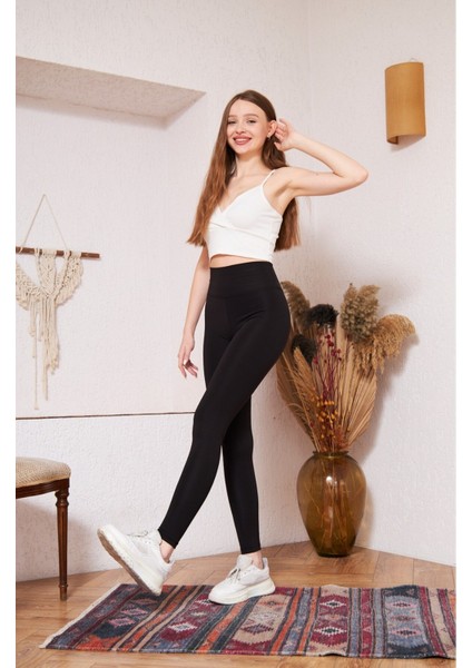 Kadın Yüksek Bel Şardonlu Toparlayıcı Sıkılastırıcı Tayt fırsatları