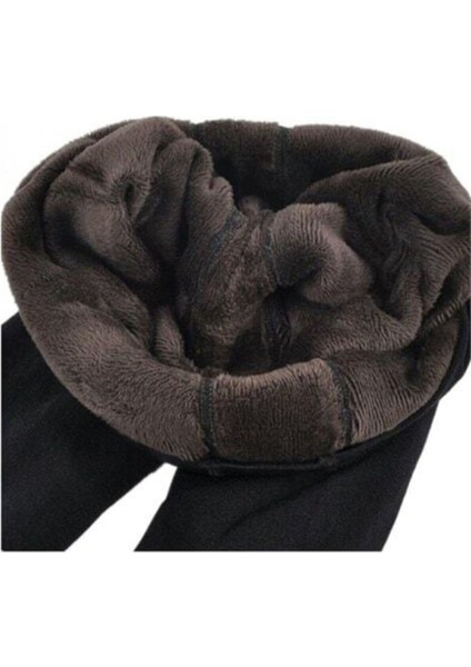 Kadın Siyah Içi Pelüşü Kışlık Termal Tayt