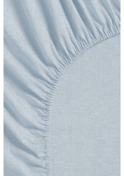 Scatt Nevresim Takımı Çift Kişilik Lastikli Çarşaf (200X220 Cm) Mavi