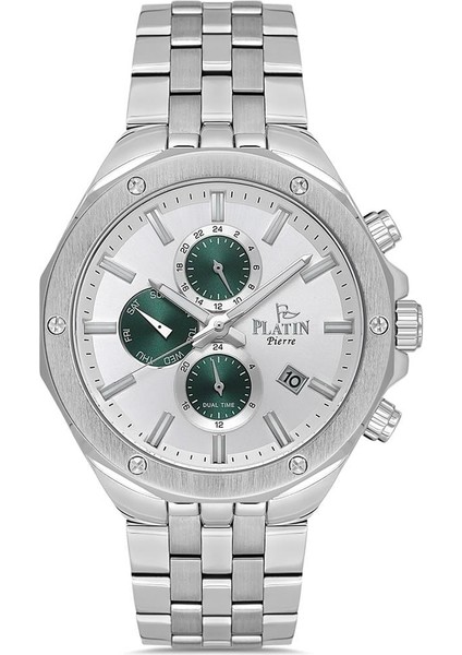 PL-1192GA-A1 Çelik Kordon Fonksiyonları Aktif Erkek Kol Saati