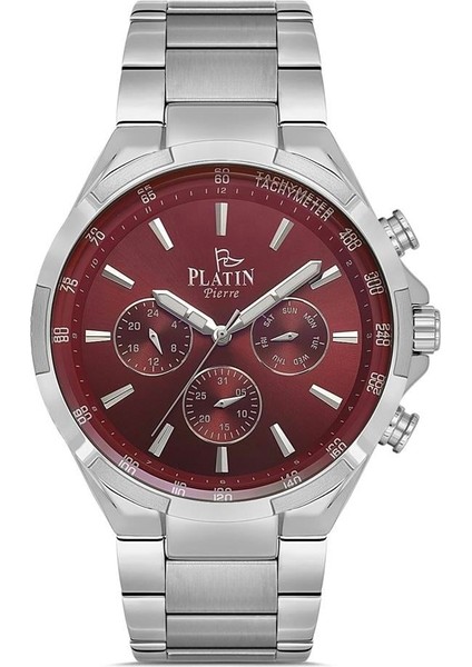 PL-1119GA-A8 Çelik Kordon Fonksiyonları Aktif Erkek Kol Saati