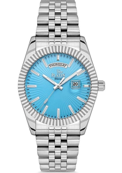 PL-1197GA-A15 Çelik Kordon Takvimli Erkek Kol Saati