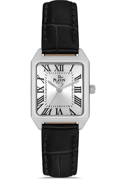 PL-1168LB-J1 Deri Kordon Kare Kadın Kol Saati