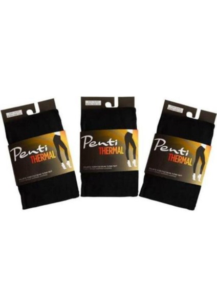 Kadın Siyah Polar Iç Yüzeyli Termal Tayt modelleri