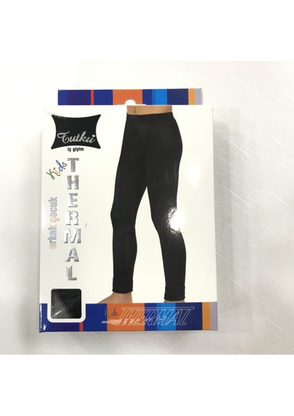 Erkek Çocuk Siyah Termal Tayt