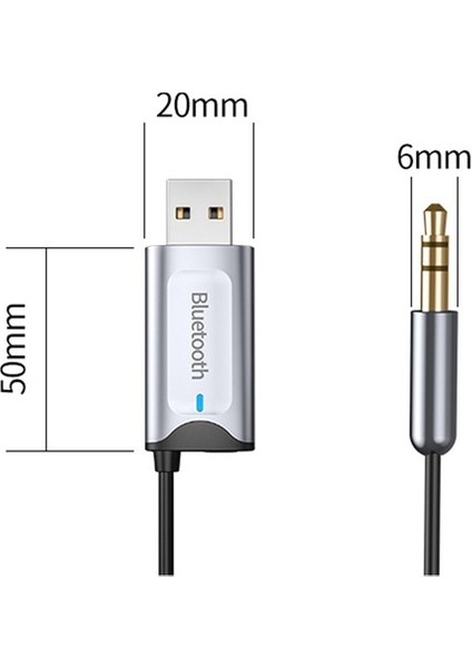 Bluetooth Araç Kiti Aux Adaptörü Micro Sd Kart Okuyucu Araç Ses Aux Bluetooth 5.3 Ahizesiz Kullanım Kiti fırsatları
