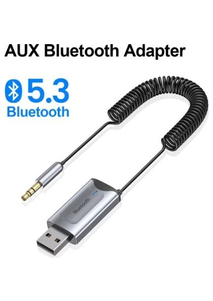 Bluetooth Araç Kiti Aux Adaptörü Micro Sd Kart Okuyucu Araç Ses Aux Bluetooth 5.3 Ahizesiz Kullanım Kiti indirimleri