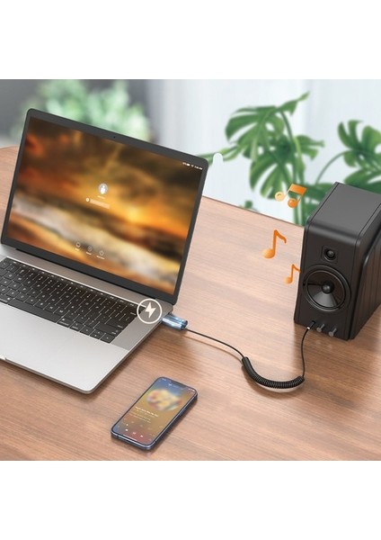 Bluetooth Araç Kiti Aux Adaptörü Micro Sd Kart Okuyucu Araç Ses Aux Bluetooth 5.3 Ahizesiz Kullanım Kiti