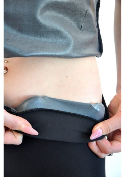 Kadın Siyah Içi Polimer Kaplama Yüksek Bel Termal Içlik Termal Korse Tayt fiyatları