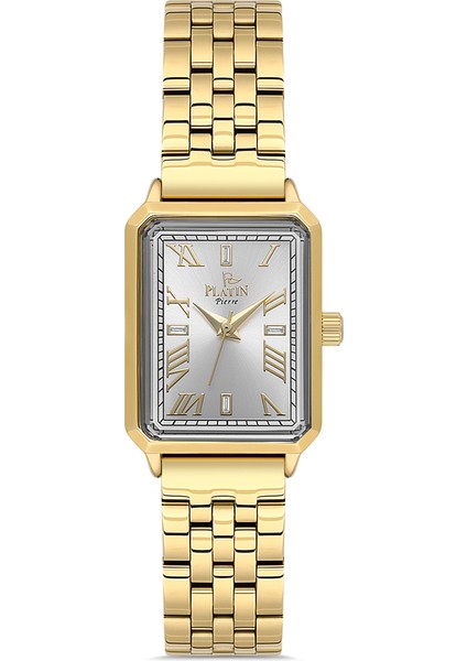 PL-1171LA-A3 Romen Rakamlı Kare Kadın Kol Saati