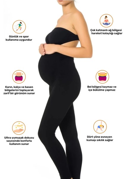 Özel Üretim Iz Yapmaz Dikişsiz Esnek Gün Boyu Rahat Esnek Likralı Yüksek Bel Hamile Taytı fiyatları