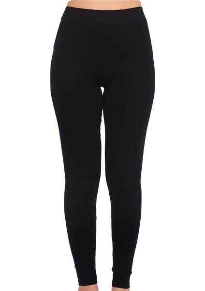 Kadın Siyah Içi Peluşlu Kışlık Termal Tayt