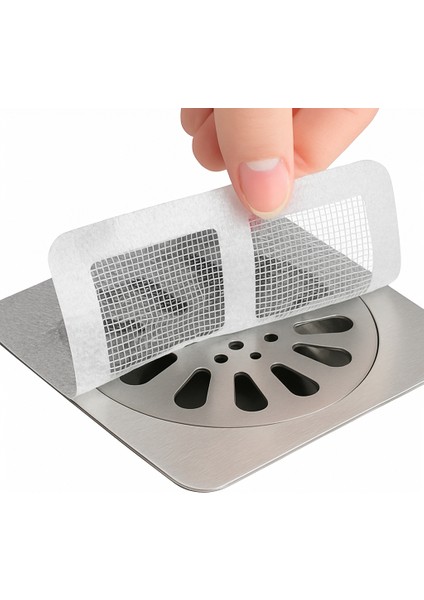 ✨ 5'li Kendinden Yapışkanlı Gider Saç ve Kir Tutucu Filtre – Pratik, Hijyenik ve Tek Kullanımlık Lavabo & Duş Süzgeç Koruyucu ✨