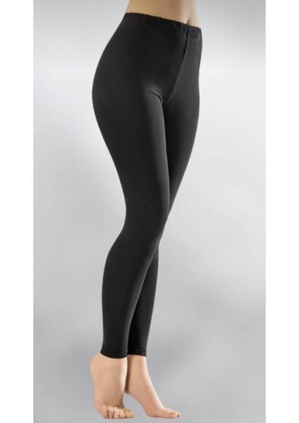 Kadın Penye Belden Lastikli Tayt