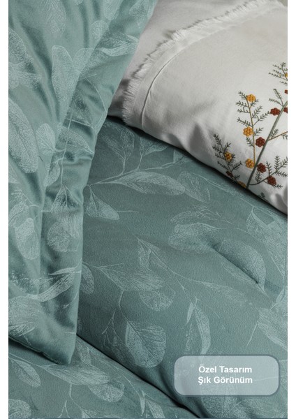 Stella Comfort Uyku Seti Yatak Örtüsü Çift Kişilik 3 Parça (220X240 Cm) Yeşil modelleri
