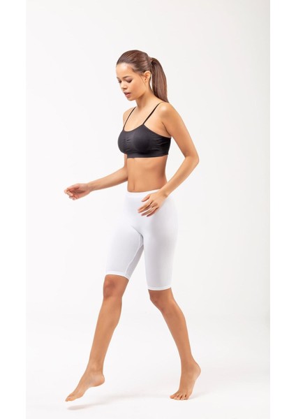 Kadın Beyaz Dizüstü Tayt 402