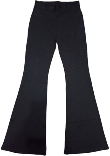 Çelik Örme Siyah Ispanyol Paça Tayt fiyatları