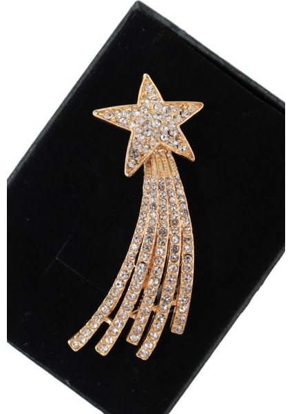 Gold Kayan Yıldız Broş. Yaka Iğnesi Broş. Taşlı Broş. Gold Broş. Kadın Broş. Erkek Broş. Yıldız Broş fiyatları