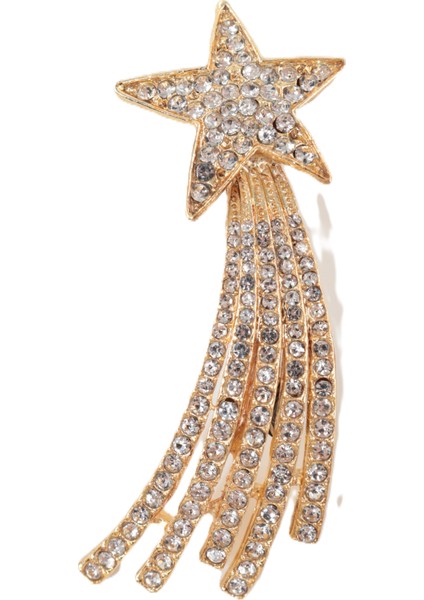 Gold Kayan Yıldız Broş. Yaka Iğnesi Broş. Taşlı Broş. Gold Broş. Kadın Broş. Erkek Broş. Yıldız Broş modelleri