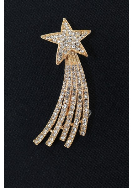 Gold Kayan Yıldız Broş. Yaka Iğnesi Broş. Taşlı Broş. Gold Broş. Kadın Broş. Erkek Broş. Yıldız Broş fırsatları