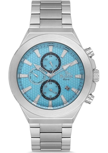 PL-1174GA-A15 Çelik Kordon Fonksiyonları Aktif Erkek Kol Saati