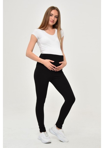Siyah Beli Ayarlanabilir Fitilli Esnek Hamile Kadın Tayt fiyatları