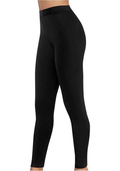 Poky Kadın Siyah Thermal/termal Tayt IÇLIK-0166