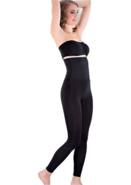 Kadın Siyah Korse Tayt