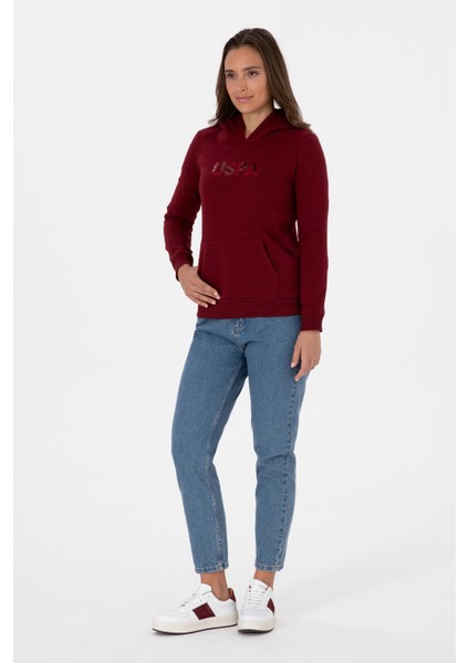 Kadın Bordo Sweatshirt 50307711-VR014 fırsatları