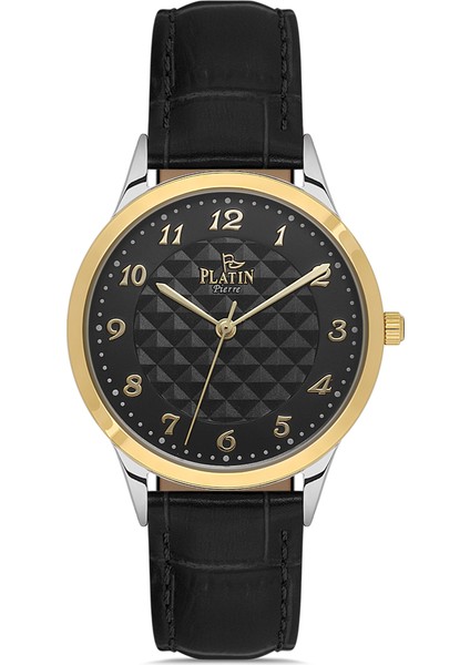 PL-1170LB-D2 Rakamlı Deri Kordon Kadın Kol Saati