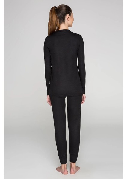 Unisex Kışlık Siyah Termal Takım -20 Dereceye Kadar Tam Koruma Sağlar Içlik Asker Için Uygun Takım fırsatları