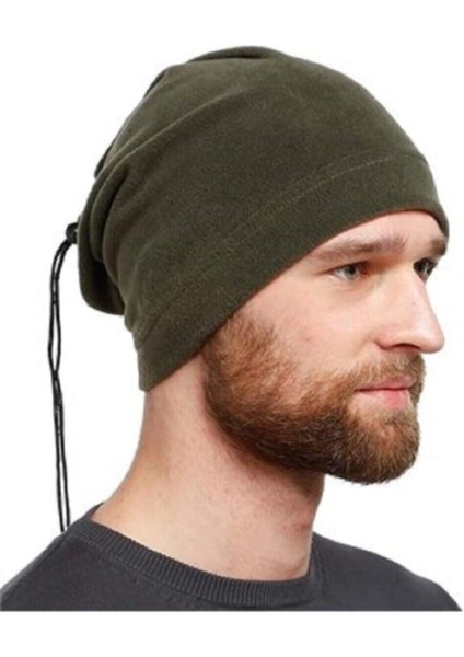 Erkek Bayan Termal Polar Boyunluk Bere Siyah Haki Yeşili Haki