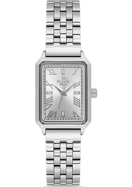 PL-1171LA-A1 Romen Rakamlı Kare Kadın Kol Saati