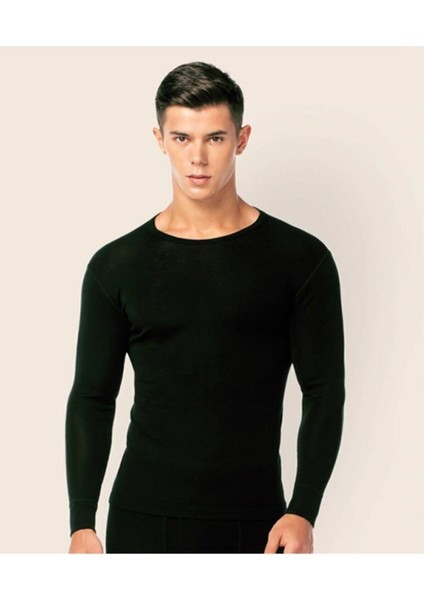 Erkek Siyah Termal Üst Fanilia