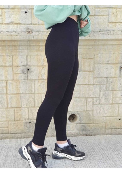 Kadın Siyah Sıkılaştıcı Toparlayıcı Yüksek Bel Kalın Kemerli Çelik Örme Tayt fiyatları