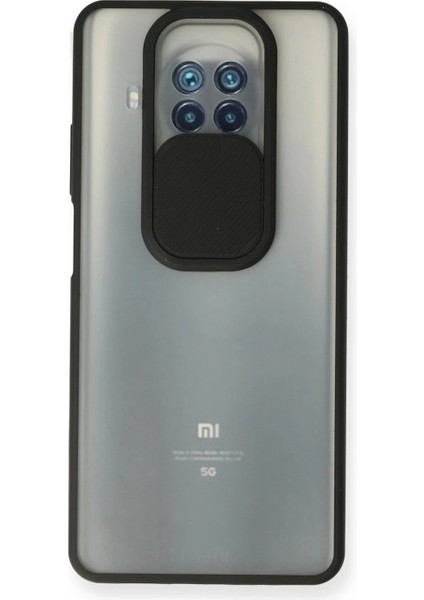 Xiaomi Mi 10T Lite Kılıf Palm Buzlu Kamera Sürgülü Silikon - Siyah