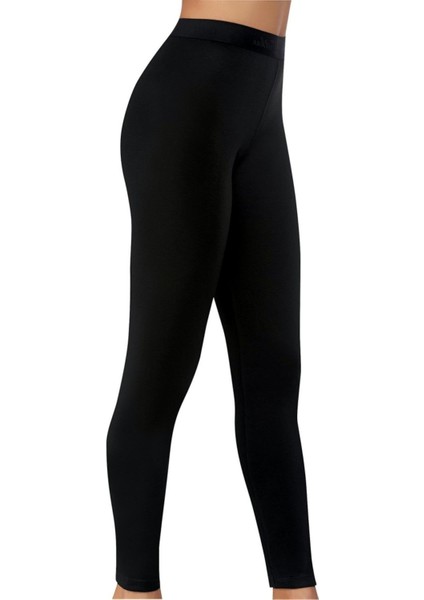 Kadın Siyah Termal Tayt