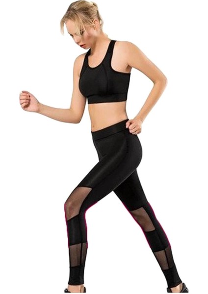 Kadın Transparan Detaylı Sporcu Tayt Dalgıç modelleri