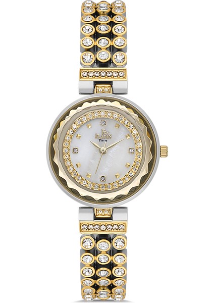 PL-1086LA-D1 Taşlı Kelepçe Kordon Kadın Kol Saati