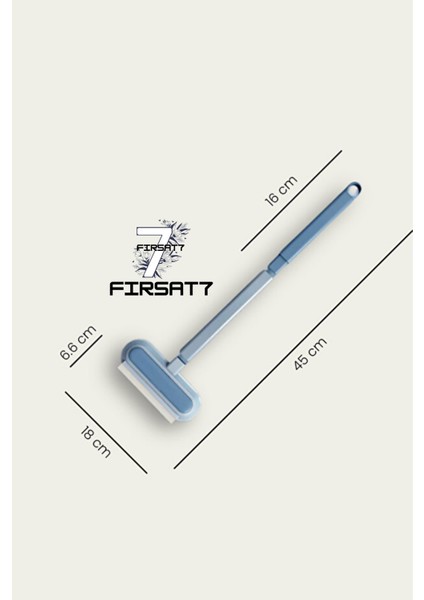 Çok Fonksiyonlu Uzun Saplı Kedi Köpek Tüyü Toplayıcı Koltuk Halı Kıl Tüy Alma & Temizleme Fırçası
